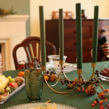 Gold Wave Four Section Candle Holder, 6 of 6
