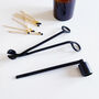 Matt Black Candle Wick Trimmer And Snuffer Set, thumbnail 1 of 7