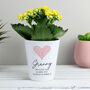 Personalised Heart Ceramic Plant Pot, thumbnail 2 of 5