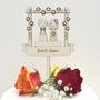 Personalised Wedding Couple Cake Topper, thumbnail 3 of 6