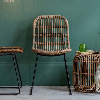 Natural Rattan Dining Chair By The Forest & Co | notonthehighstreet.com