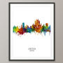 Lincoln Skyline Portrait Print And Box Canvas, thumbnail 3 of 5