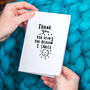 'Thank You For Being The Reason I Smile' Greetings Card, thumbnail 1 of 2