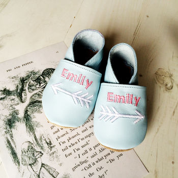 Alice In Wonderland Adventure Quote Baby Shoes, 3 of 6