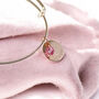 Personalised Disc Birthstone Bangle, thumbnail 5 of 8