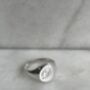Personalised Edwardian Silver Round Signet Ring, thumbnail 10 of 10