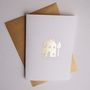 Handmade Gold Leaf New Home House Card, thumbnail 5 of 8