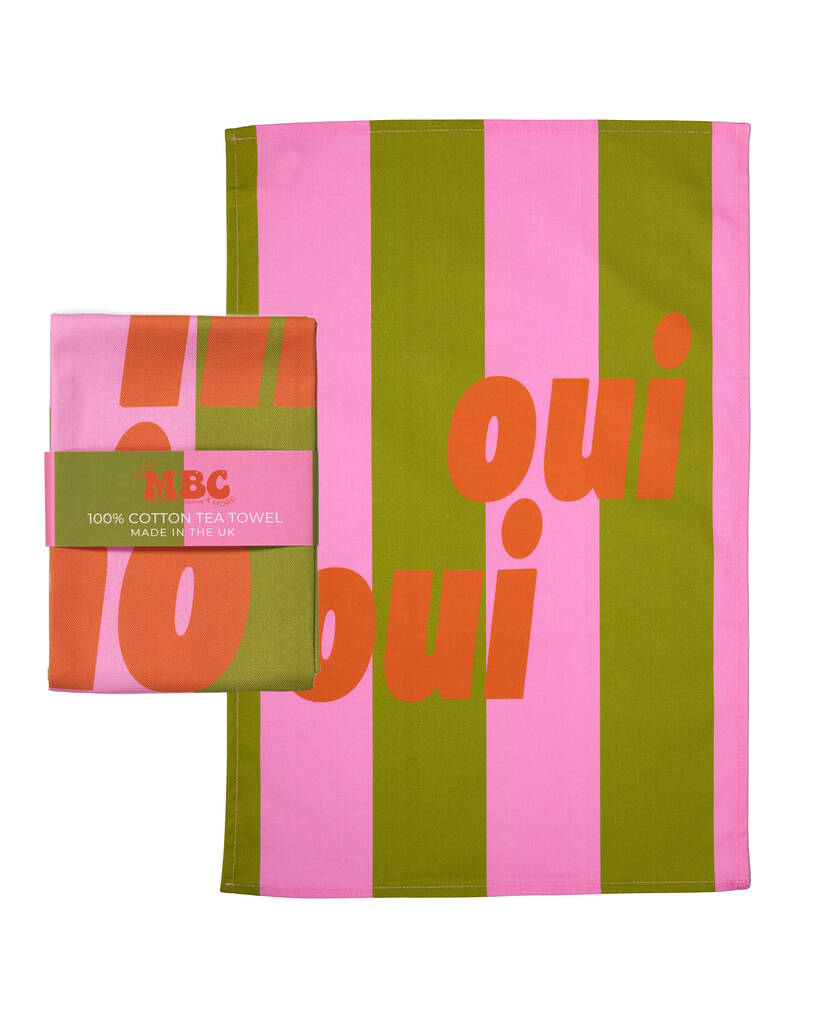 Oui Oui Tea Towel, 1 of 3