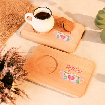 Best Tea's Personalised Tea And Biscuit Drinks Tray, 3 of 4