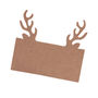 Stag Head Shaped Place Card Christmas, thumbnail 2 of 3