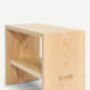 Handmade Wooden Bedside Table With Shelf, thumbnail 4 of 6