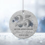 Silver 25th Anniversary Celebration Bauble, thumbnail 1 of 7