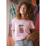 Peach And Love Women's Slogan T Shirt, thumbnail 3 of 7