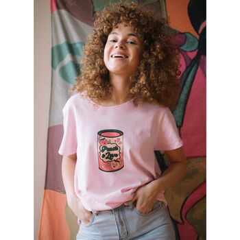 Peach And Love Women's Slogan T Shirt, 3 of 7