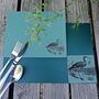 British Birds Leather Placemat, thumbnail 1 of 4