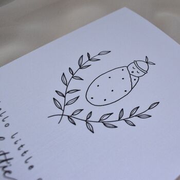 Personalised New Baby Cute Illustrated Card, 6 of 10