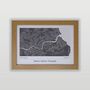 Great North Run Route Map Personalised Runner Gift, thumbnail 5 of 6