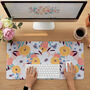 Abstract Flowers Desk Mat, thumbnail 1 of 6