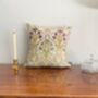 Mini Tiffany Mulberry Tapestry 14' Cushion, thumbnail 1 of 4