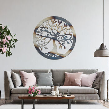 Metal Tree Of Life Wall Art For Modern Home Decor, 8 of 11