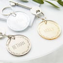 Personalised Mirrored Keyring By Sophia Victoria Joy ...