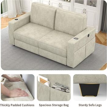 Two Seater Sofa With Storage, Comfortable Sofa Couch, 11 of 12