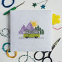 'Campervan' Mini Cross Stitch Kit, thumbnail 1 of 2