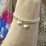 Mother And Child Beaded Pearl Charm Bracelet, thumbnail 4 of 7