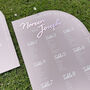 Modern Arch Acrylic Wedding Table Plan, thumbnail 2 of 6