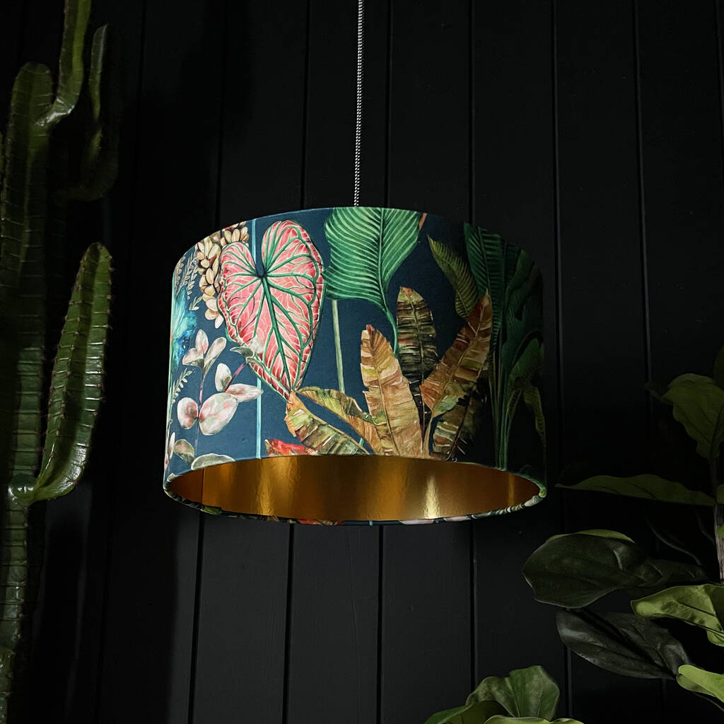 Magic Fruits Lampshade With Gold Lining, 1 of 3