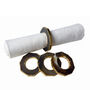 Set Of Four Honey Agate Napkin Rings With Gold Edge, thumbnail 2 of 2