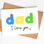 'Fridge Magnets' Card For Dad, Daddy Or Grandad, thumbnail 3 of 5