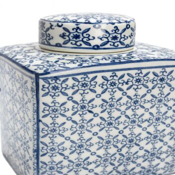 Ginger Jar Pot Almelo White Blue Porcelain, 5 of 5