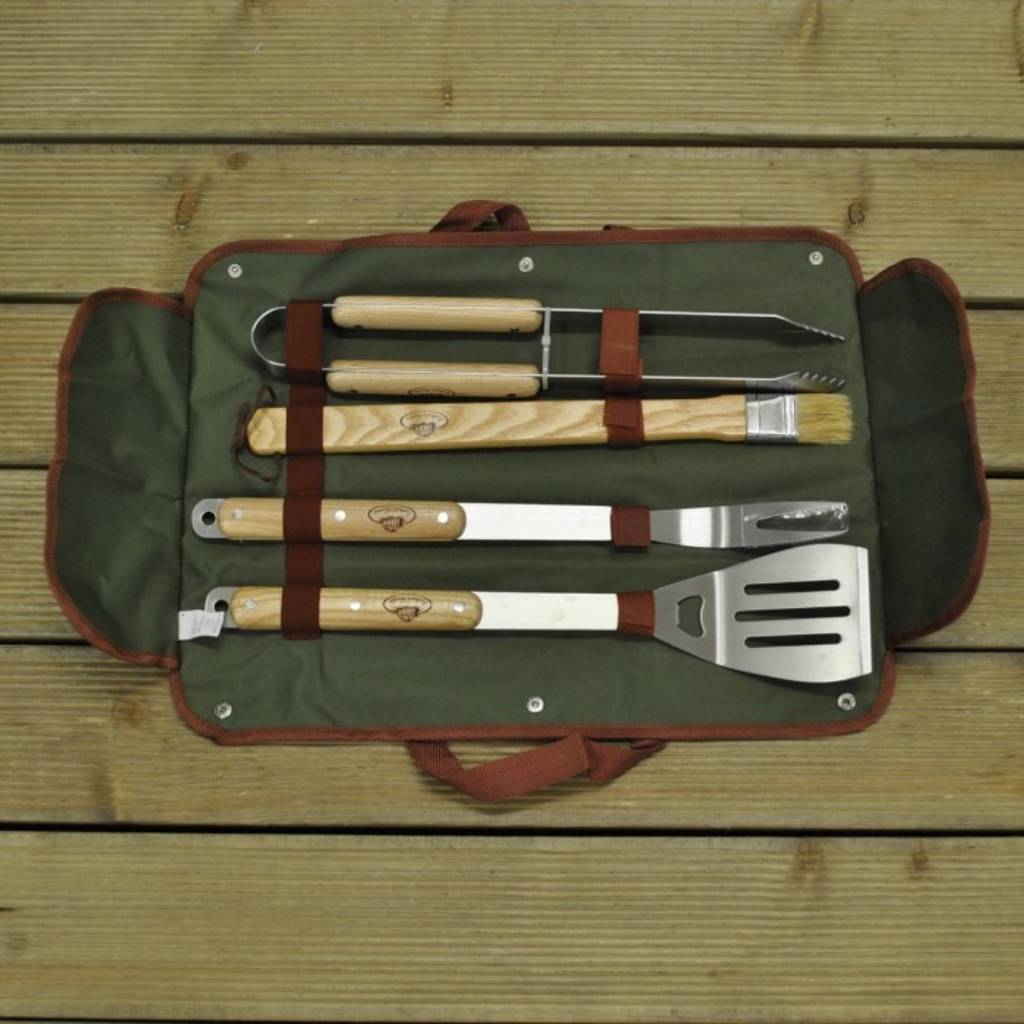 Delux Four Piece Barbecue Tool Set