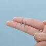 Sterling Silver Super Tiny Sterling Silver Lavender Stud Earrings, thumbnail 4 of 12