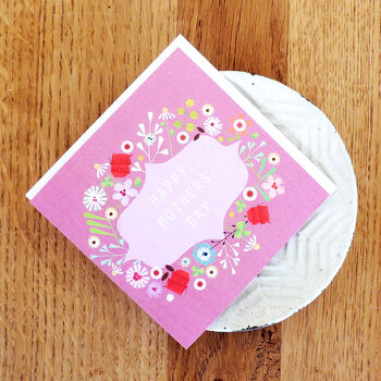 Floral Mother's Day Motif Card, 4 of 5