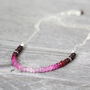 Ruby Bead Necklace In Gold, thumbnail 10 of 12