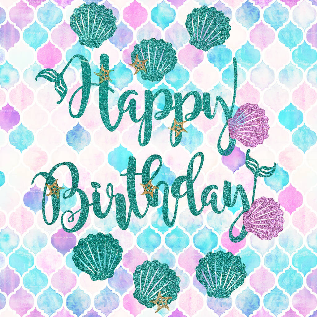 Mermaid Birthday Banner By The Gift Oasis