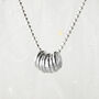 Lucky Rings Sterling Silver 21st Birthday Necklace, thumbnail 2 of 4