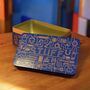 'Stuff' Man Tin Storage Box For University Gift In Navy, thumbnail 1 of 9