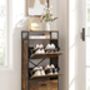 Shoe Cabinet Hallway Shoe Box Storage With Divider, thumbnail 4 of 9