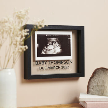 Personalised My First Baby Scan Floating Frame, 2 of 4