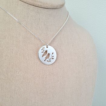 Sterling Silver Finch Necklace, 6 of 7