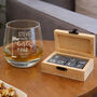 Personalised Best By Par Glass And Whisky Stones, thumbnail 1 of 4