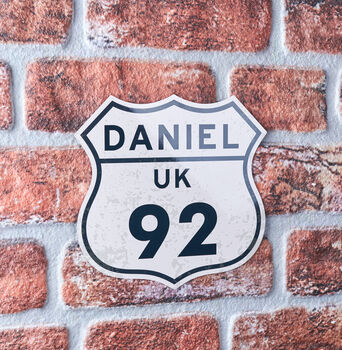 Personalised Route 66 Metal Sign, 2 of 3