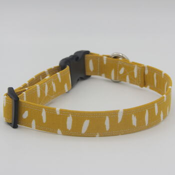 Yellow Smudges Dog Collar, 4 of 6