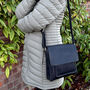 Black Leather Cross Body Bag, Shoulder Bag, thumbnail 1 of 2