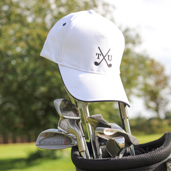 Personalised Golf Clubs Cap Hat Gift For Him, 4 of 9