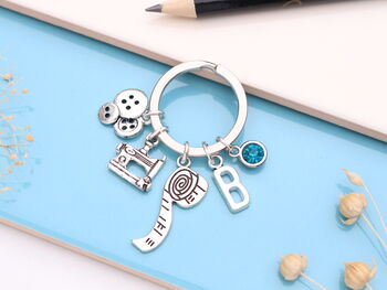 Personalised Sewing Keyring Seamstress Thank You Gift, 5 of 12