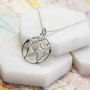 Sterling Silver Planet Earth Necklace, thumbnail 1 of 3